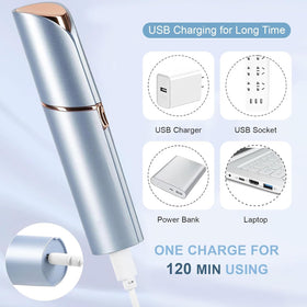 innobeaut USB cable plugged in demonstrating convenient rechargeable power