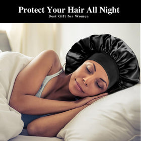 inprog bonnet on pillow in bedroom setting showing hair protection benefit