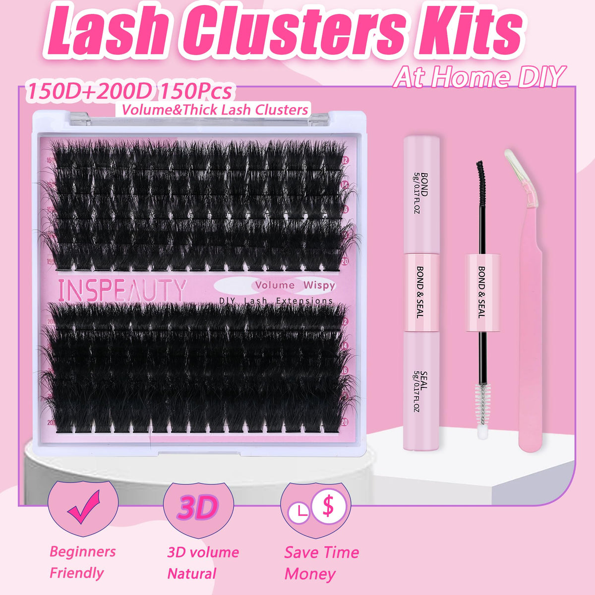 INSPEAUTY silk lash close-up highlighting soft texture