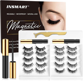 INSMART front packaging displaying ten pairs and two eyeliner tubes for versatile looks
