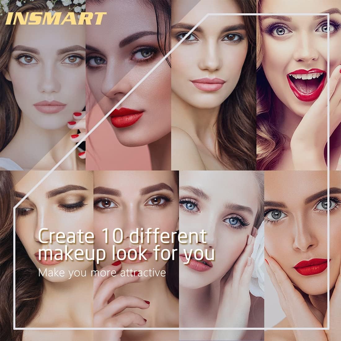 INSMART lashes worn in a natural daytime look offering comfortable lightweight wear