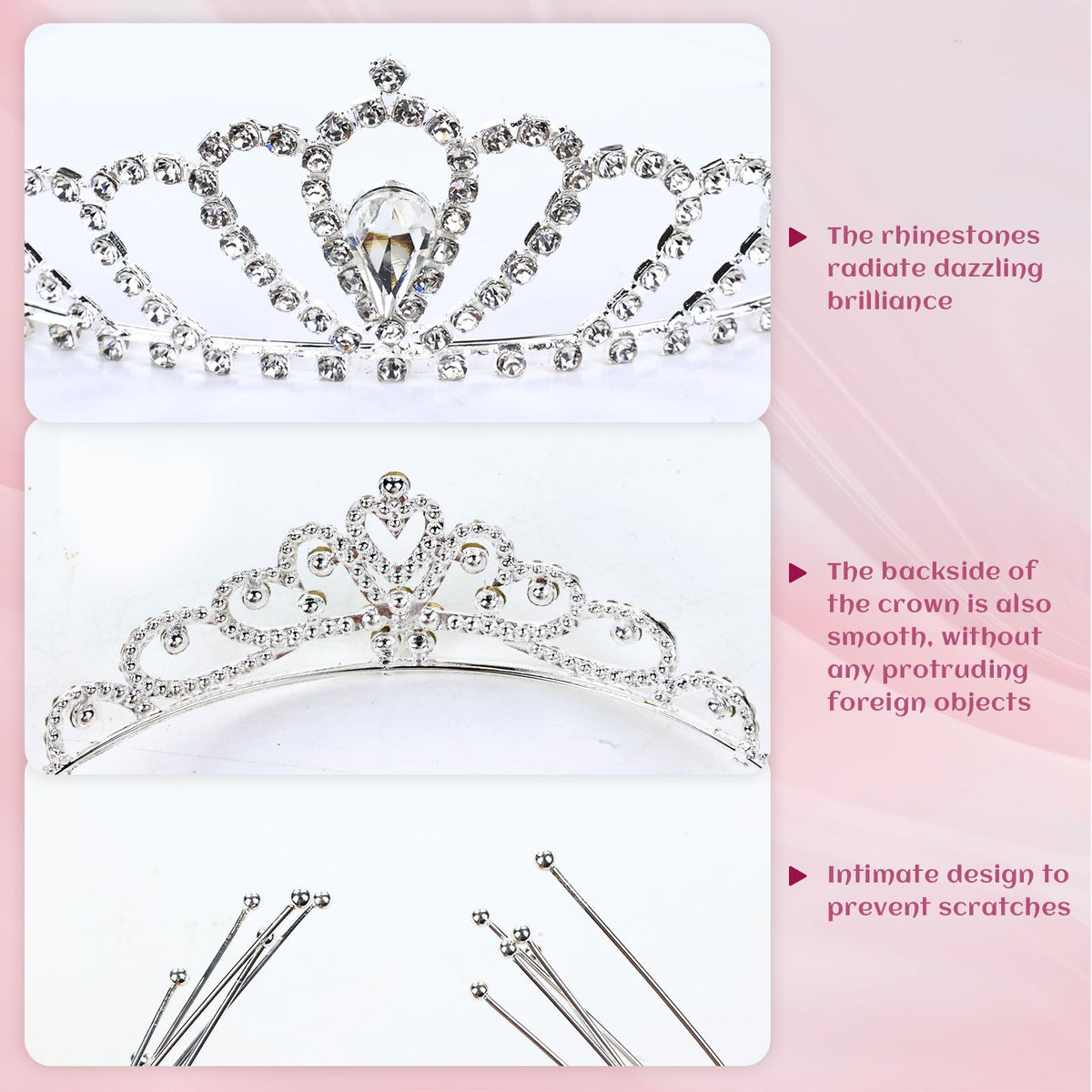 inSowni teen wearing tiara prom-style showing flattering sparkle for events