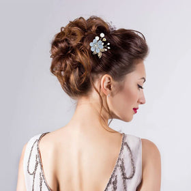 inSowni U-shaped floral hair pins arrayed to display varied sizes and versatility
