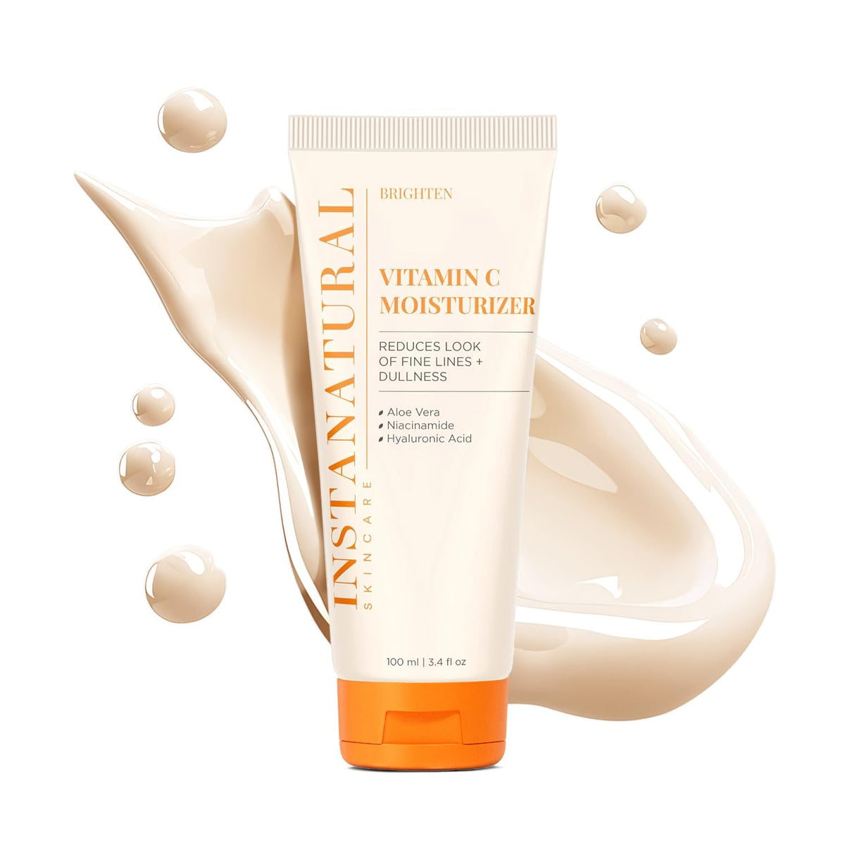 InstaNatural cream texture close-up demonstrating smooth hydration