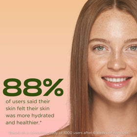 InstaNatural bottle label close-up, allowing clear ingredient and Core Clean Promise review