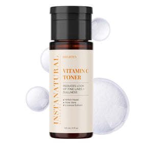 InstaNatural bottle close-up texture highlights liquid clarity