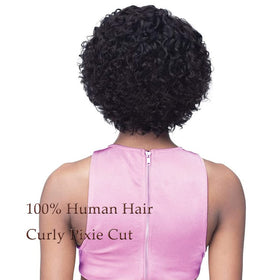 INSTASTYLE back view displaying cap construction and 6-inch length comfort