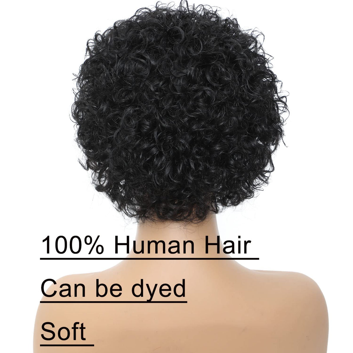 INSTASTYLE hand holding wig showing 6-inch size and lightweight benefit