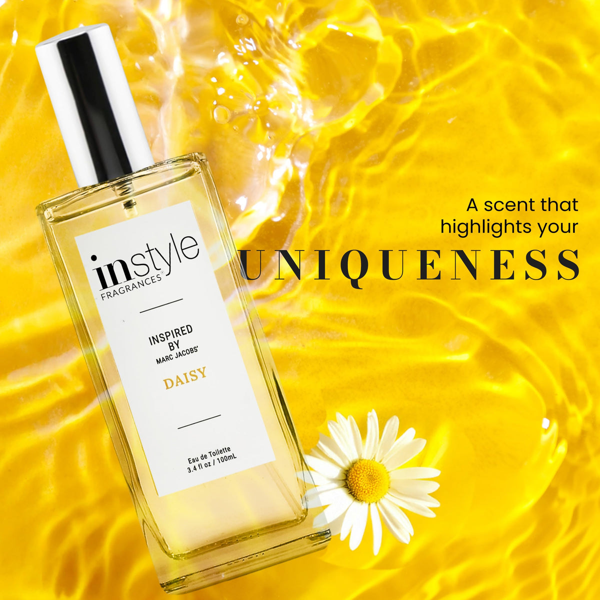 Instyle Fragrances close-up spray nozzle demonstrating smooth atomization benefit