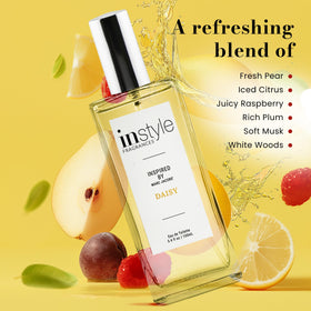 Instyle Fragrances ingredient label close-up confirming cruelty-free and clean formula
