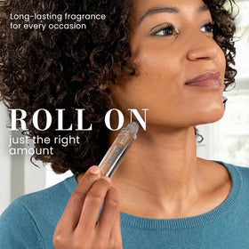 Instyle Fragrances rollerball applied on wrist demonstrating quick touch-up and lasting scent