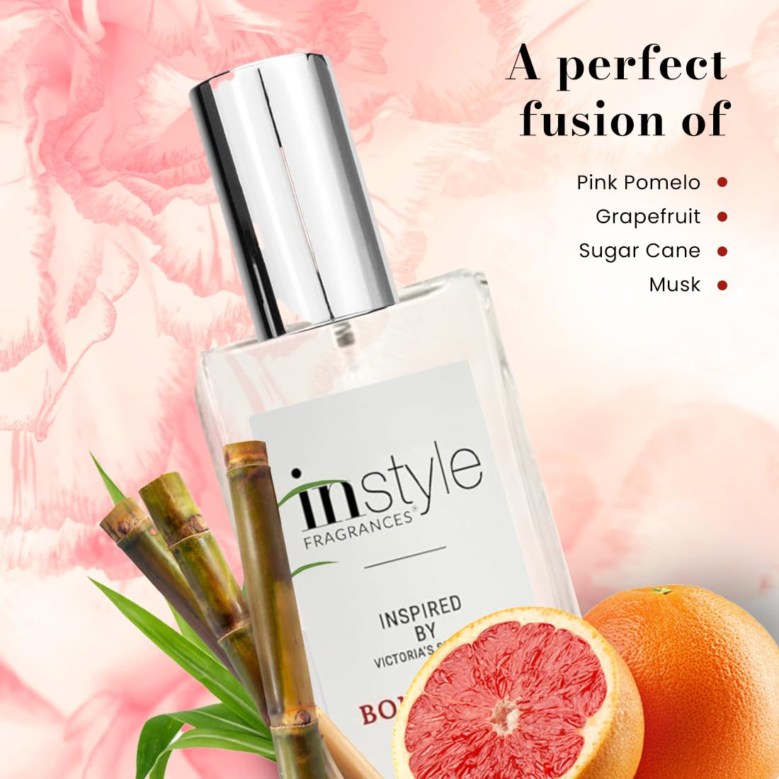 Instyle Fragrances bottle held in hand showing 3.4 oz size for everyday convenience