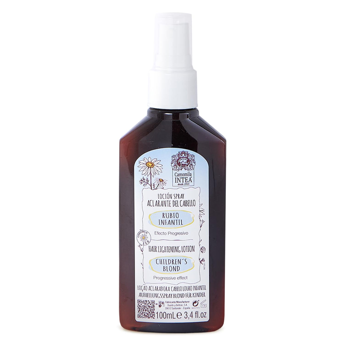 Intea Camomila front packaging showing gentle chamomile lightener benefits