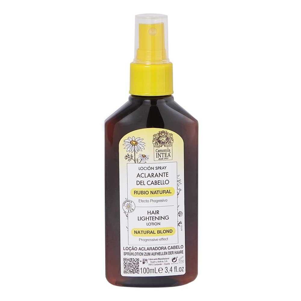 Intea Camomila front packaging showing bottle and label, promotes easy brightening