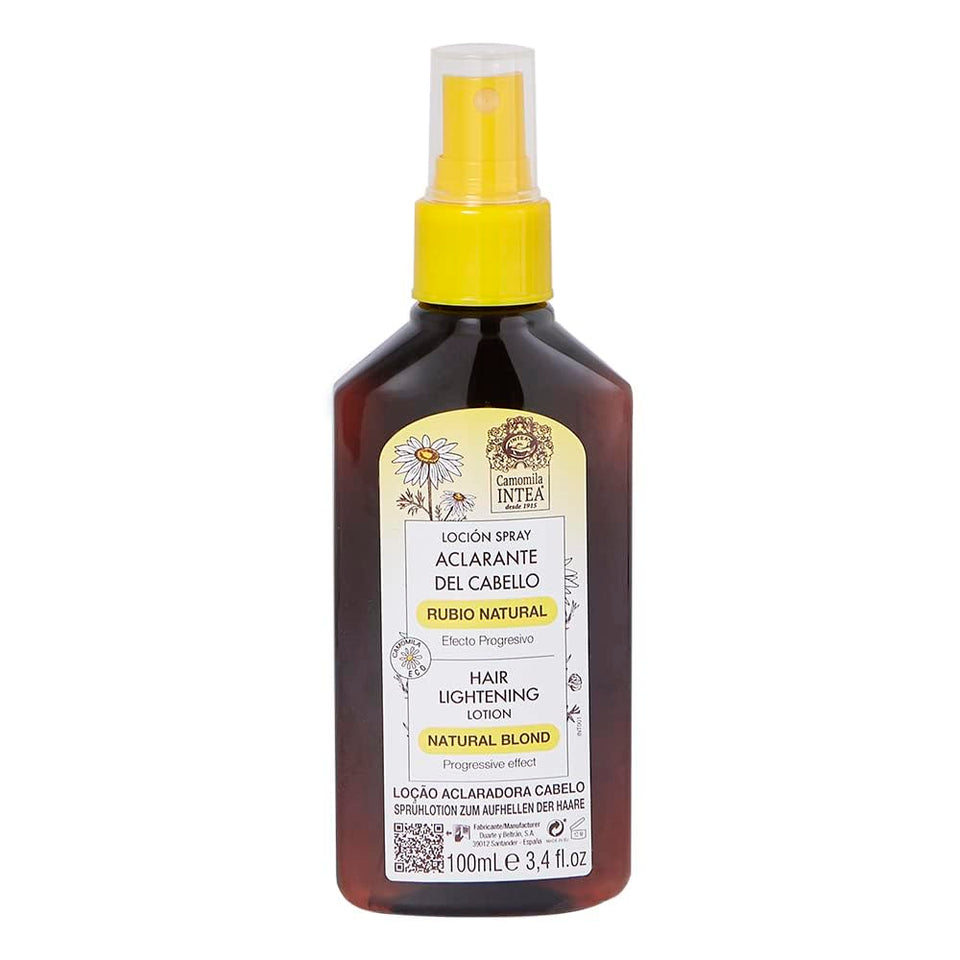 Intea Camomila front packaging showing bottle and label, promotes easy brightening