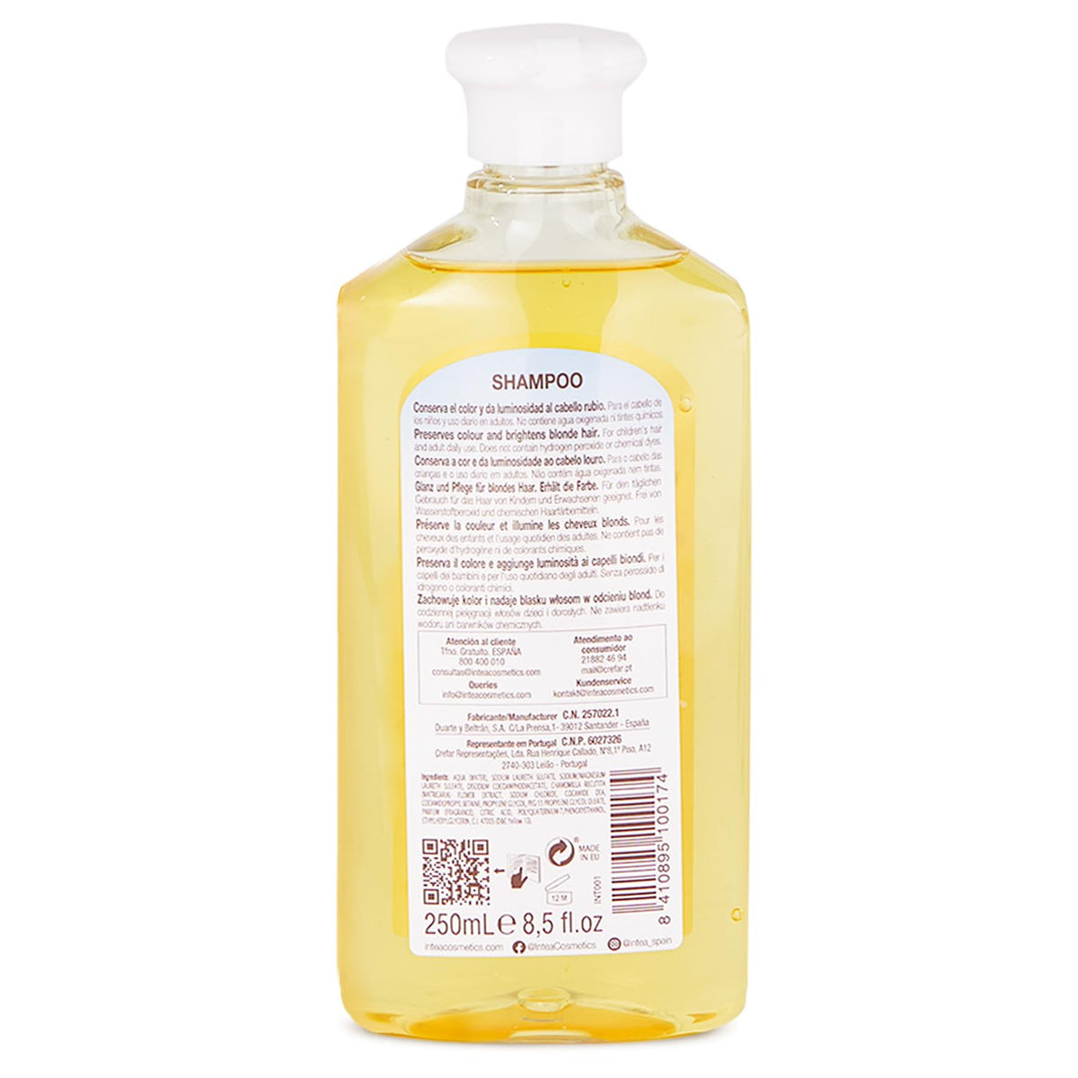 Intea shampoo in a family bathroom scene showing safe kid-friendly use