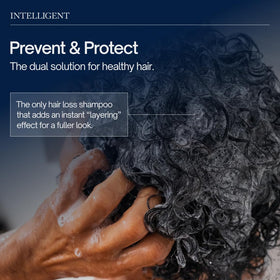 Intelligent Shop shampoo lather texture demonstrating lightweight volumizing foam