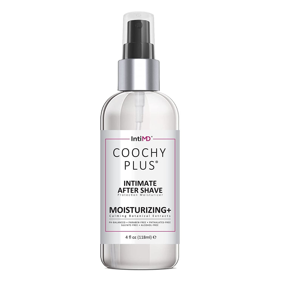 IntiMD COOCHY front bottle view showing packaging and soothing benefit