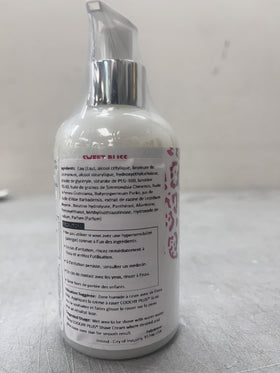 IntiMD Coochy Plus 8.5oz bottle on bathroom counter showing daily-use benefit
