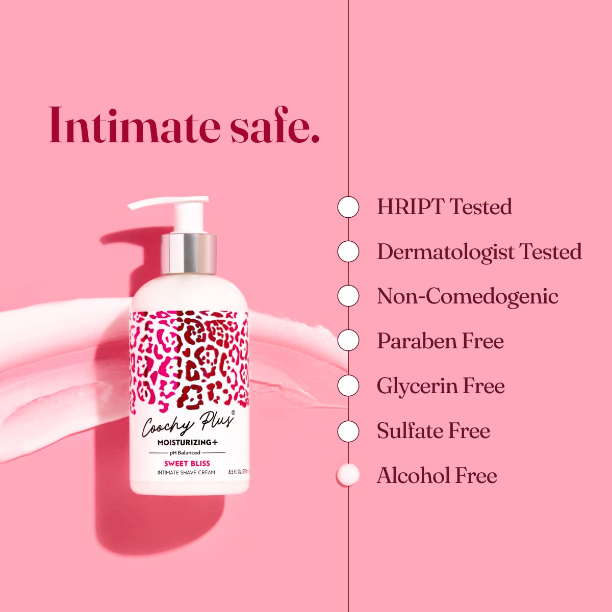 IntiMD Coochy Plus being applied to skin demonstrating protective barrier benefit