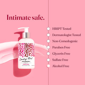 IntiMD Coochy Plus being applied to skin demonstrating protective barrier benefit