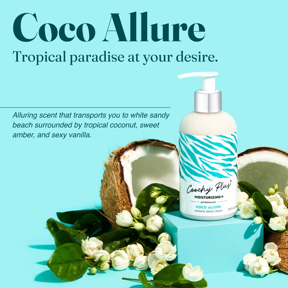 IntiMD in use on bikini area showing smooth, protected shave