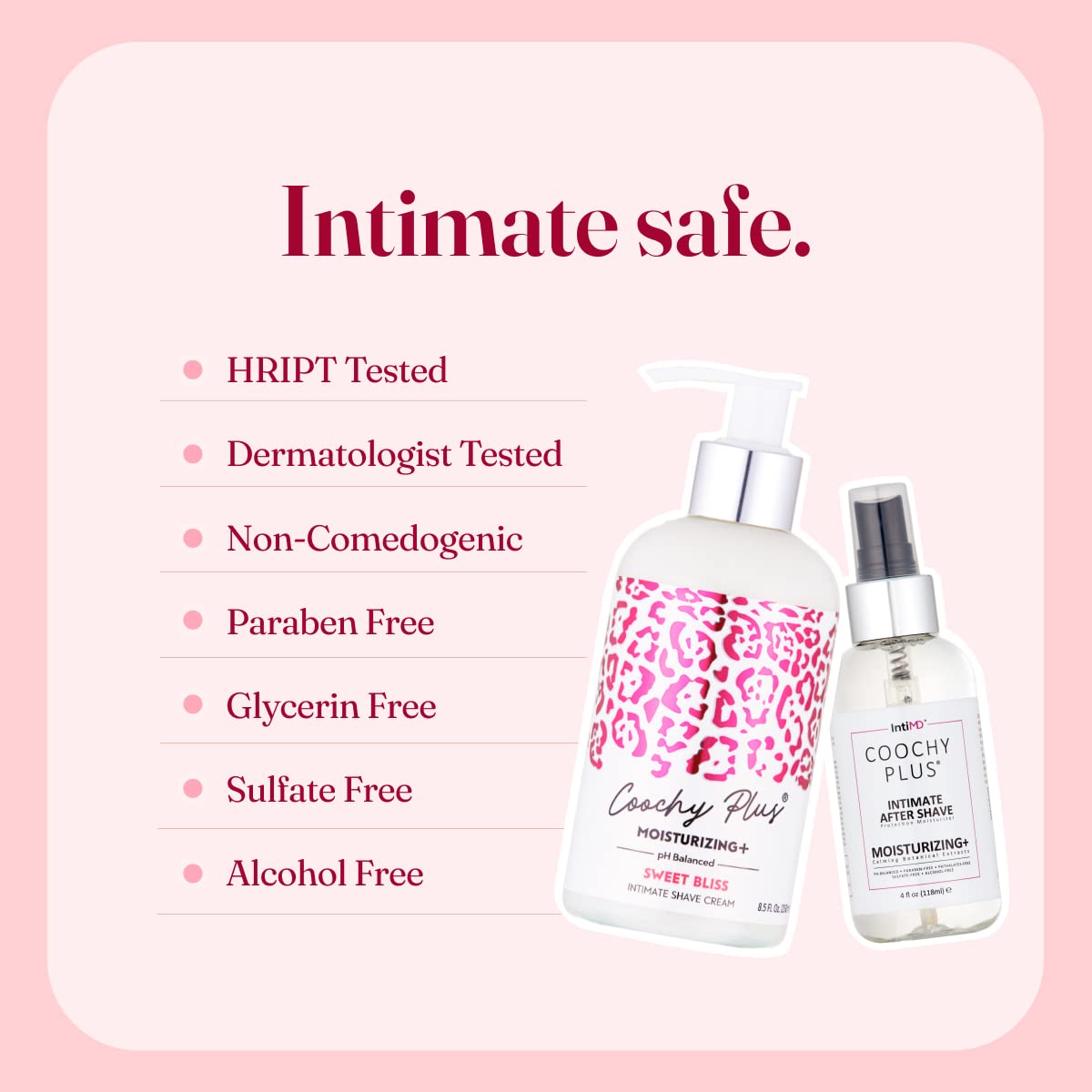 IntiMD cream applied to skin demonstrating protective barrier and reduced friction