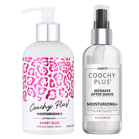 IntiMD Coochy Plus front packaging showing kit benefits and calming design