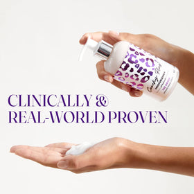 Bathroom shelf scene with IntiMD Coochy Plus offering a lifestyle view and everyday use benefit