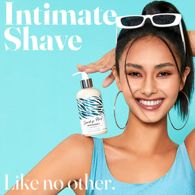 IntiMD close-up cream texture illustrating moisturizing glide