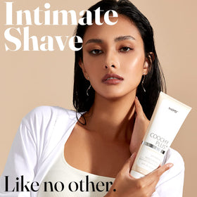 IntiMD close-up of rich cream texture demonstrating moisturizing glide