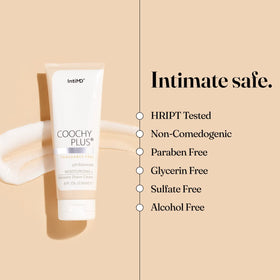 IntiMD used in underarm area to soften hair and prevent irritation