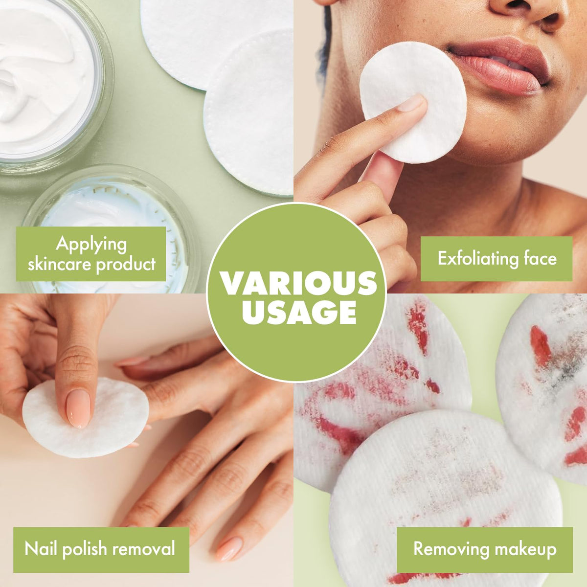 Intrinsics pad absorbing toner to show high-density absorbency and product savings