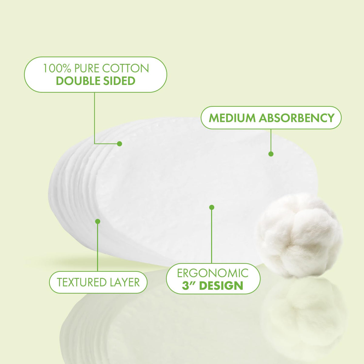 Intrinsics close-up of dual-sided pad texture highlighting controlled exfoliation