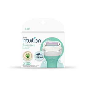 INTUITION front view of 3-pack refills showing product and benefits