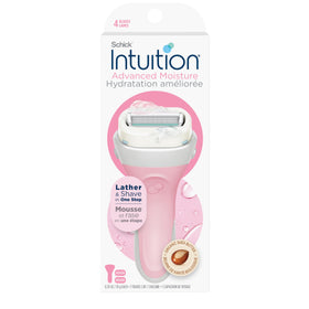 INTUITION front packaging showing handle and refill benefits