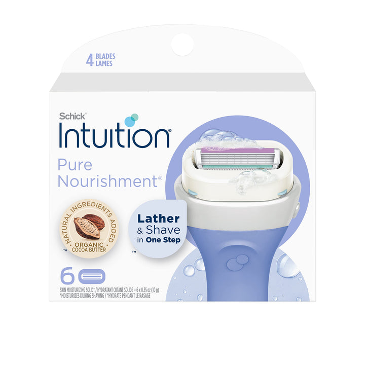 INTUITION front packaging showing six refill cartridges and product benefit