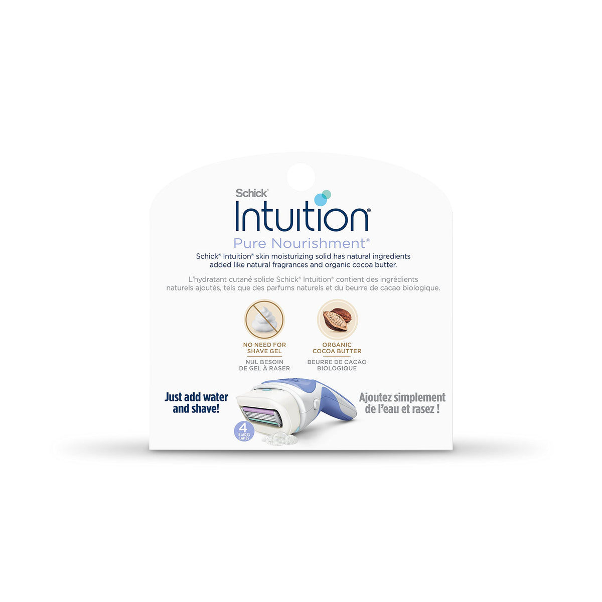 INTUITION refills on bathroom vanity suggesting convenient everyday use