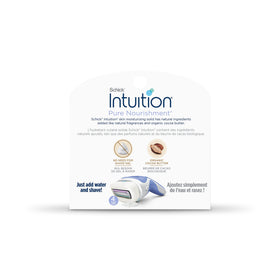 INTUITION refills on bathroom vanity suggesting convenient everyday use