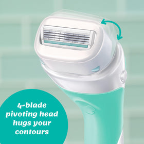 INTUITION razor shaving a leg showcasing easy one-step lather