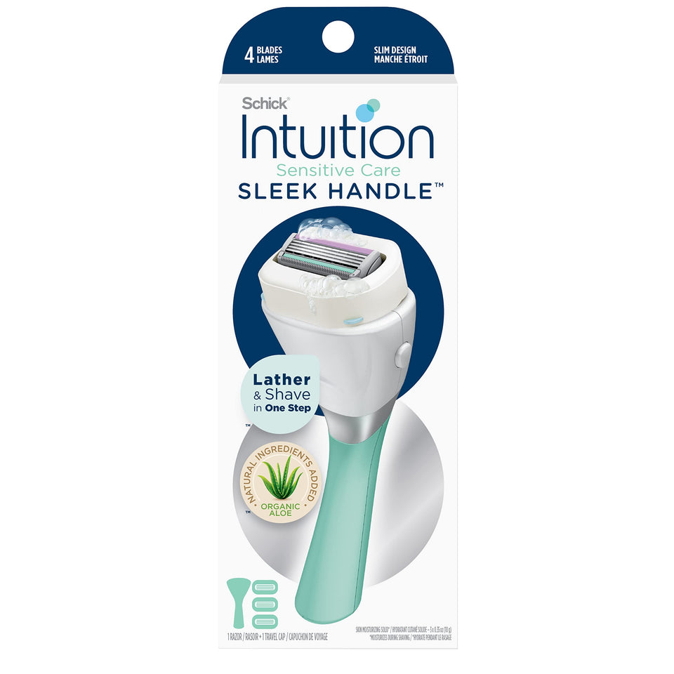 INTUITION sleek handle front view showing ergonomic grip and control benefit