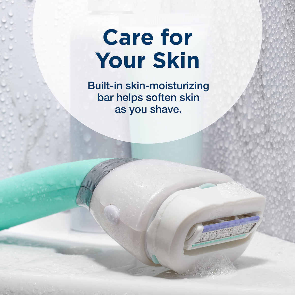 INTUITION moisturizing bar close detail with organic aloe for softer skin