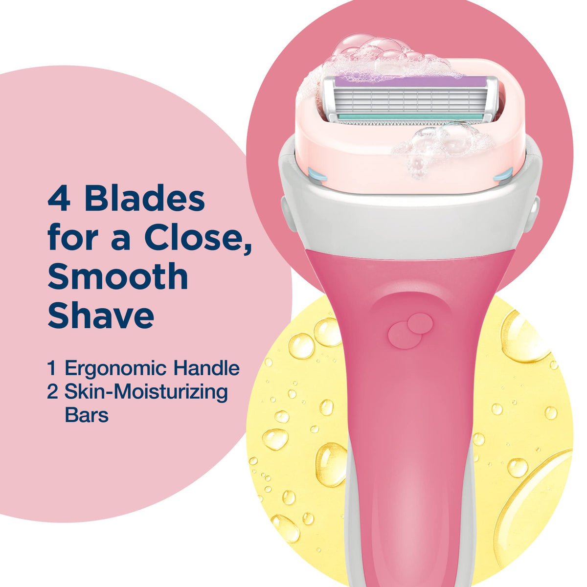 INTUITION Schick lifestyle bathroom scene conveying fresh scent and convenience