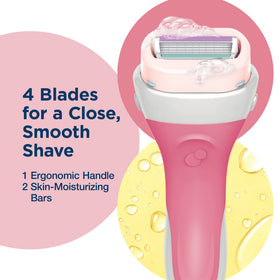 INTUITION Schick lifestyle bathroom scene conveying fresh scent and convenience