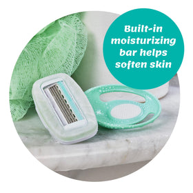 INTUITION moisturizing bar texture with organic aloe for softer skin