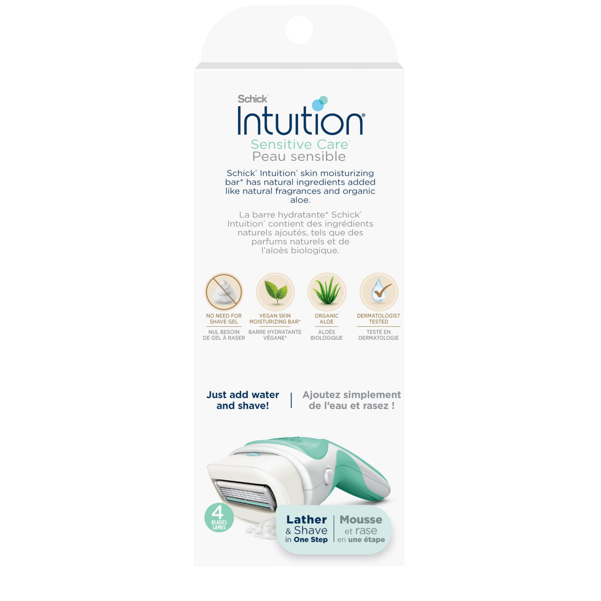 INTUITION two refill cartridges highlighting simple click replacement