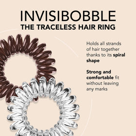 invisibobble crystal clear close-up showing smooth coil and easy grip