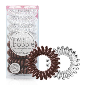 invisibobble front packaging showing pack of eight and color options