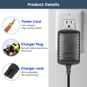 IOKOFJOA plug and long 5.9 ft cable offering flexible reach for styling