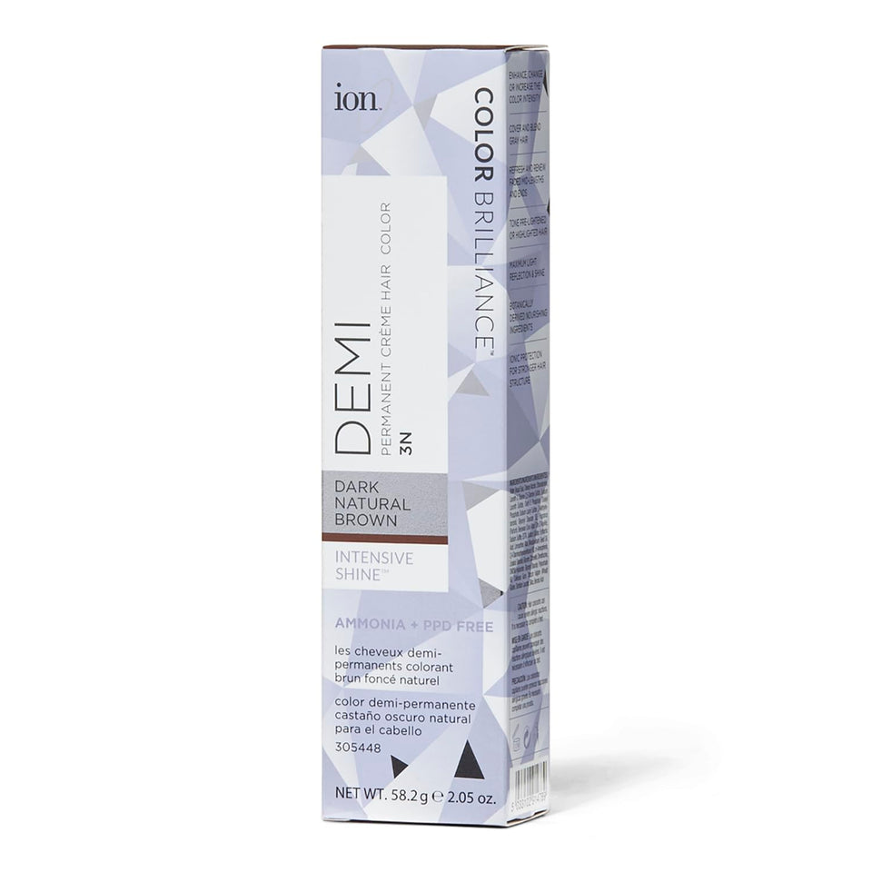 ion front packaging showing shade and benefits for informed choice